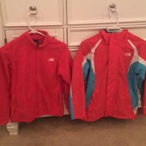 Women’s North Face double layer, rain jacket